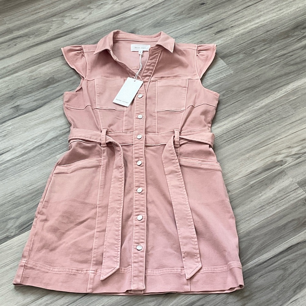 Dear John Pink Button-Down Women’s Dress Size Small NWT - Picture 2 of 9
